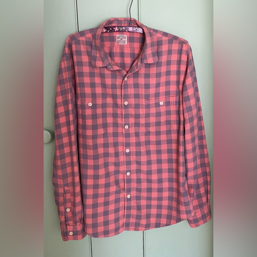 J Crew Flannel Shirt Mens